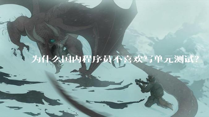 为什么国内程序员不喜欢写单元测试？